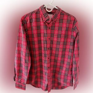 American Eagle Long Sleeve Button Up. Size Men’s M. Color Red, Black & Yellow.